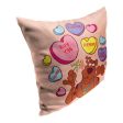 Warner Bros. Scooby-Doo Candy Hearts Throw Pillow 18x18 Inches on Sale