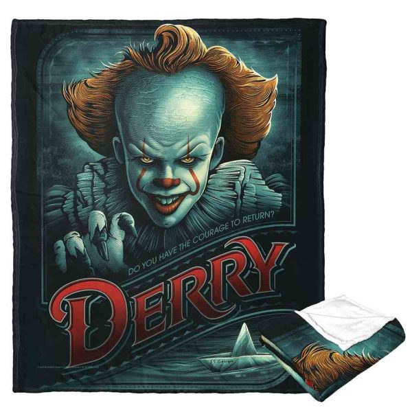 Warner Bros. It Chapter 2 Do You Have The Courage Silk Touch Throw Blanket 50x60 Inches Supply