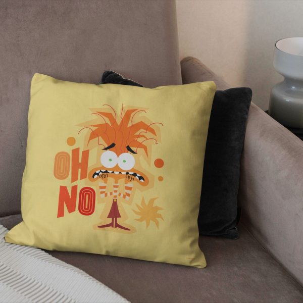 Disney Inside Out 2 Oh No Oh No Throw Pillow 18x18 Inches Fashion