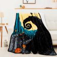 Disney Nightmare Before Christmas Starry Night Silk Touch Sherpa Throw Blanket Twin Size 60x80 Inches on Sale