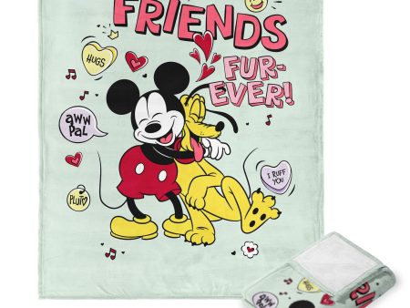 Disney Mickey Mouse Friends Furever Silk Touch Throw Blanket 50x60 Inches For Discount