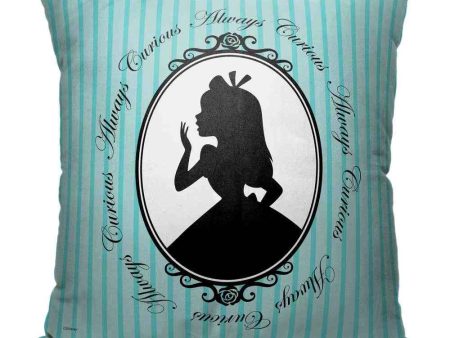 Disney Alice in Wonderland Always Curious Throw Pillow 18x18 Inches Supply