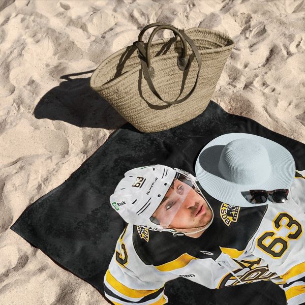 Boston Bruins Brad Marchand NHL Beach Towel 30X60 Inches Supply