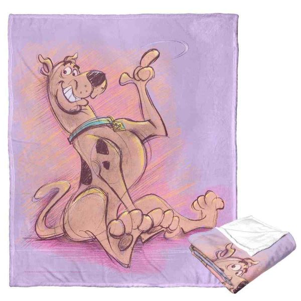 Warner Bros. Scooby-Doo Sketchy Scooby Silk Touch Throw Blanket 50x60 Inches Supply