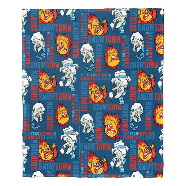 Warner Bros. Year Without A Santa Claus Snowtown Showdown Silk Touch Throw Hot on Sale