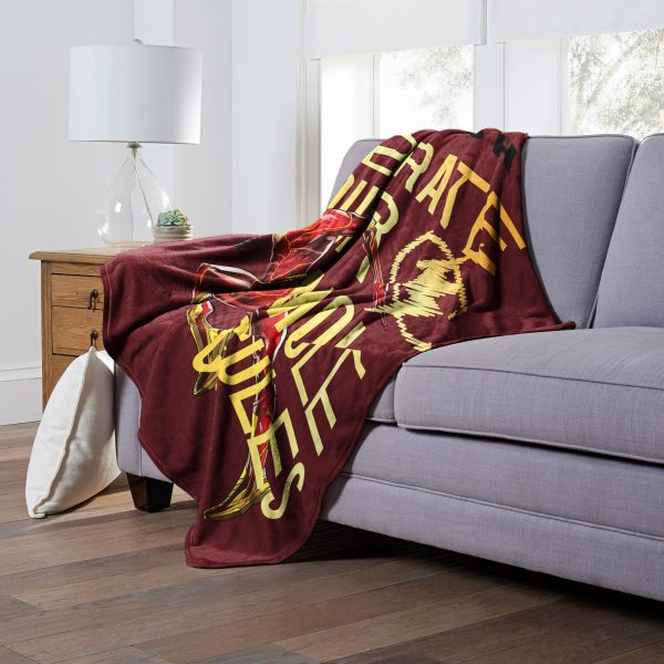 Warner Bros. The Flash Your Molecules Silk Touch Throw Blanket 50x60 Inches Online now