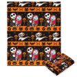 Disney Nightmare Before Christmas Striped Nightmare Silk Touch Throw Blanket 50x70 Inches Sale