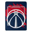 NBA Washington Wizards Dimensional Micro Raschel Throw Blanket 46x60 Inches Hot on Sale