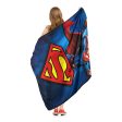 Warner Bros. Superman Man Of Steel Micro Raschel Throw Blanket 46x60 Inches Supply