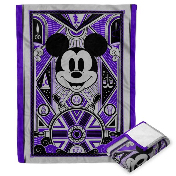 Disney Mickey Mouse Art Deco Mickey Silk Touch Throw Blanket 60x80Inches Online