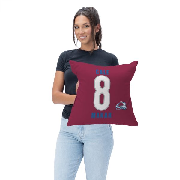 Colorado Avalanche Cale Makar NHL Throw Pillow 18X18 Inches For Discount