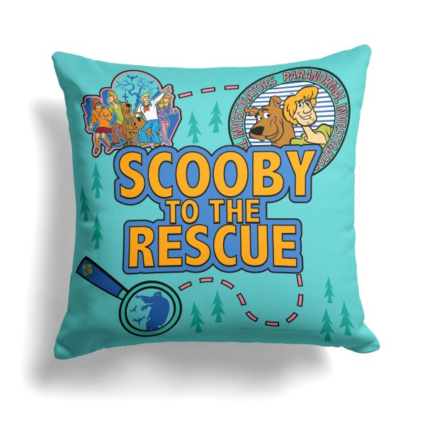 Warner Bros. Scooby-Doo Scooby To The Rescue Throw Pillow 18x18 Inches Sale