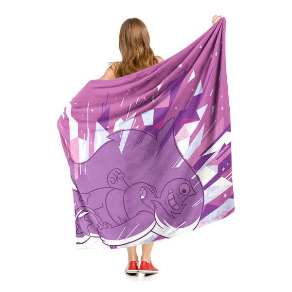 Cartoon Network Steven Universe Amethyst Crystal Burst Silk Touch Throw Blanket 50x60 For Cheap