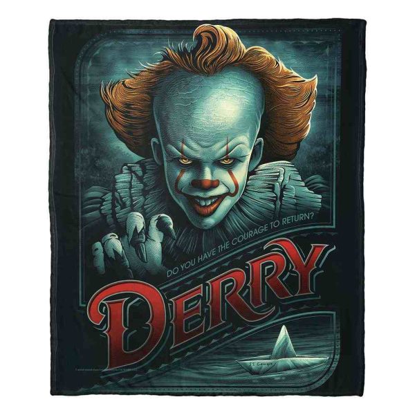 Warner Bros. It Chapter 2 Do You Have The Courage Silk Touch Throw Blanket 50x60 Inches Supply