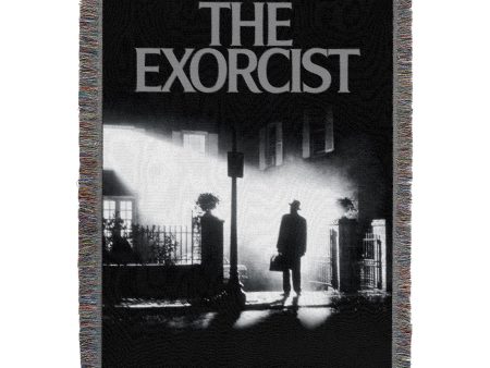 Warner Bros. The Exorcist Expected Woven Tapestry Throw Blanket 48x60 Inches Fashion