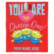 Disney Pixar Toy Story Chosen One Aliens Personalized Silk Touch Throw Blanket 50x60 Inches Fashion