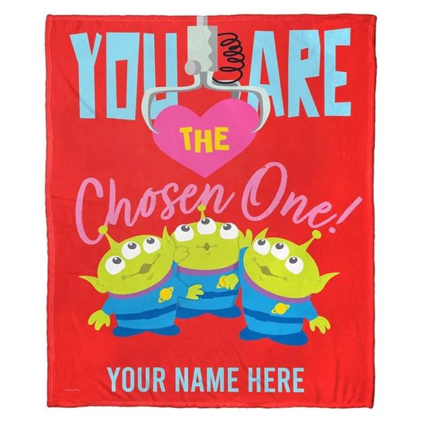 Disney Pixar Toy Story Chosen One Aliens Personalized Silk Touch Throw Blanket 50x60 Inches Fashion