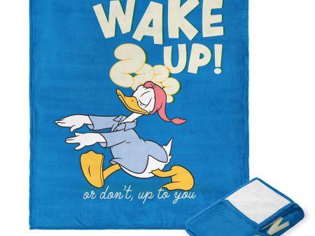 Disney Donald Duck Wake Up Silk Touch Throw Blanket 50x60 Inches Cheap