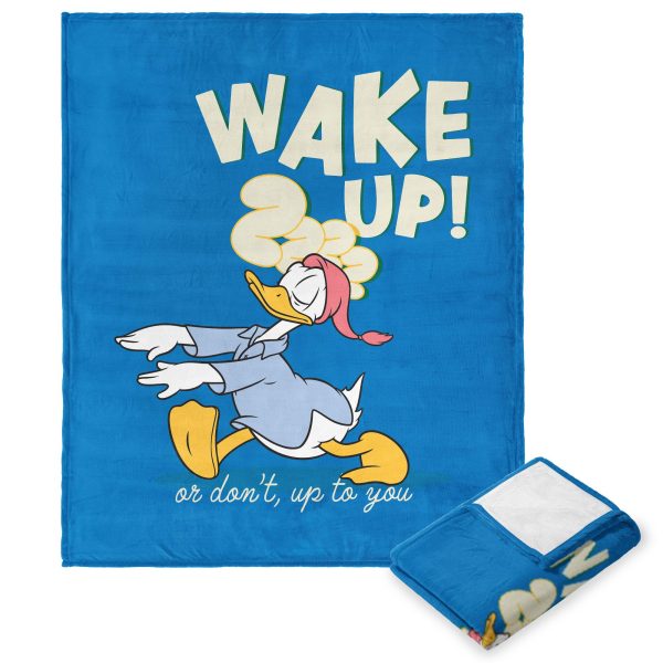 Disney Donald Duck Wake Up Silk Touch Throw Blanket 50x60 Inches Cheap