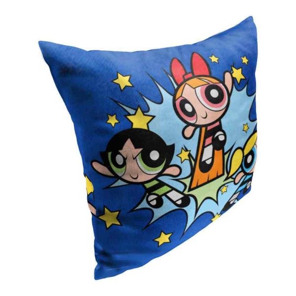 Cartoon Network Powerpuff Girls Little Crime Fighters Pillow 18x18 Inches Online now