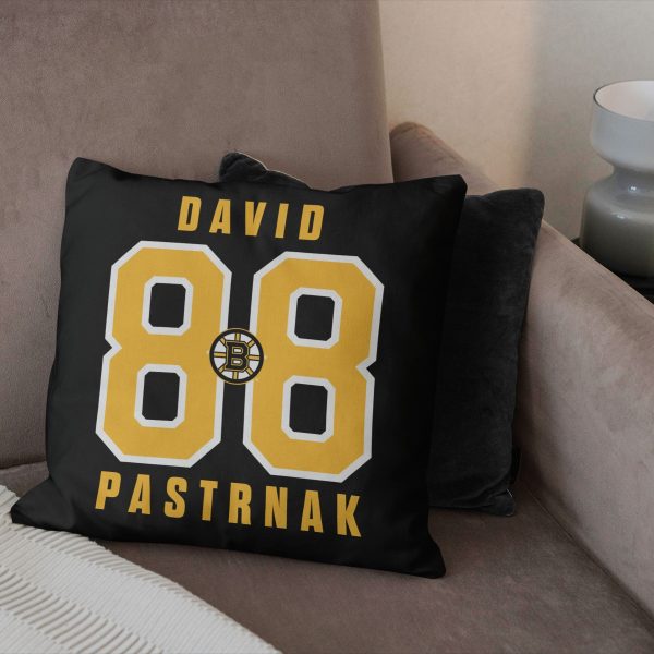 Boston Bruins David Pastrnak NHL Throw Pillow 18X18 Inches on Sale