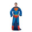 Warner Bros. Superman Being Superman Silk Touch Comfy Throw with Sleeves 48x71 Inches Hot on Sale