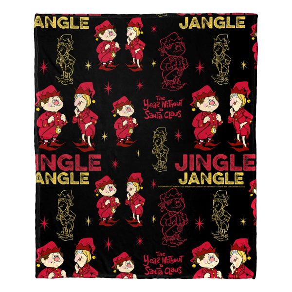 Warner Bros. Year Without A Santa Claus Jingle And Jangle Silk Touch Throw Cheap