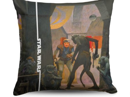 Disney Star Wars Classic Concepts Scum & Villainy Throw Pillow 18X18 Inches Cheap