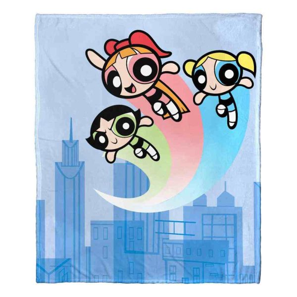 Cartoon Network Powerpuff Girls Protectors Of Townsville Silk Touch Throw Blanket 50x60 Inches Online Sale