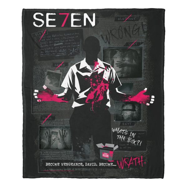 Warner Bros. WB 100 Se7En Silk Touch Throw Blanket 50x60 Inches Sale