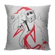 Disney Nightmare Before Christmas Scary And Bright Throw Pillow 18x18 Inches Fashion