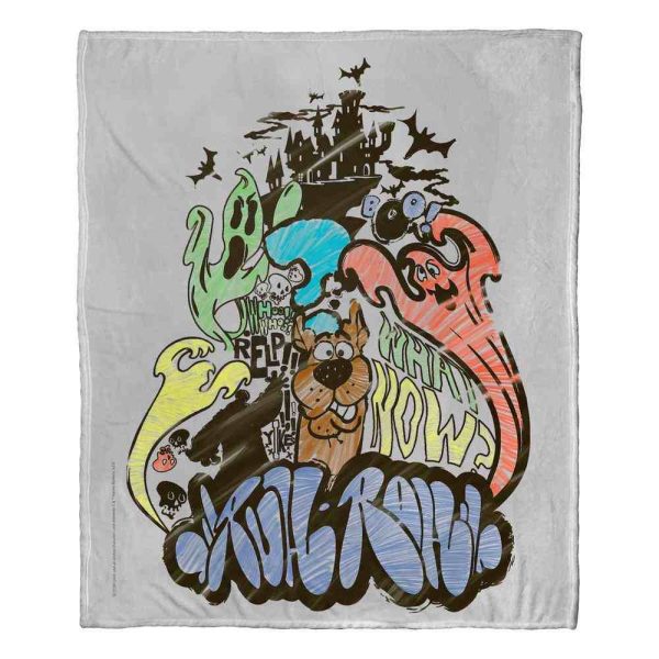 Warner Bros. Scooby-Doo Scooby Graffiti Silk Touch Throw Blanket 50x60 Inches Hot on Sale