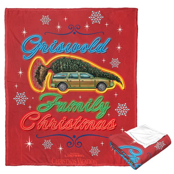 Warner Bros. WB 100 Griswold Christmas Silk Touch Throw Blanket 50x60 Inches For Sale