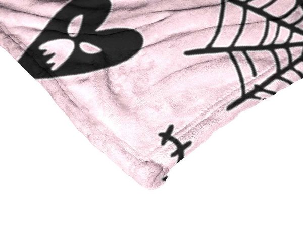 Disney Nightmare Before Christmas Valentines Pattern Silk Touch Throw Blanket 50x60 Inches For Sale