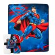 Warner Bros. Superman American Hero Silk Touch Sherpa Blanket 60x80Inches Supply