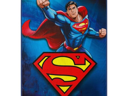 Warner Bros. Superman Man Of Steel Micro Raschel Throw Blanket 46x60 Inches Supply