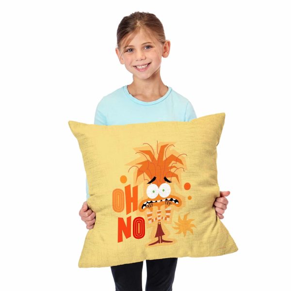 Disney Inside Out 2 Oh No Oh No Throw Pillow 18x18 Inches Fashion