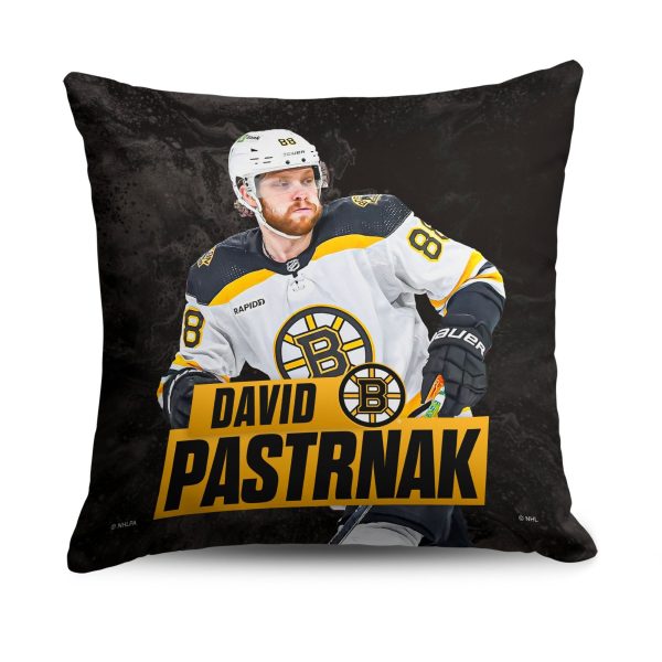 Boston Bruins David Pastrnak NHL Throw Pillow 18X18 Inches on Sale