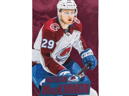 Colorado Avalanche Nathan Mackinnon NHL Beach Towel 30X60 Inches Supply