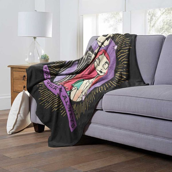 Disney Nightmare Before Christmas Mystic Connection Silk Touch Throw Blanket 50x60 Inches For Sale