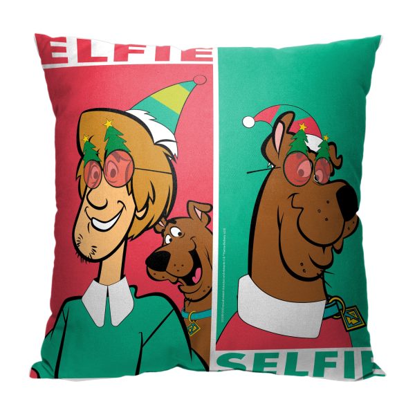 Warner Bros. Scooby-Doo Elfie Selfie Throw Pillow 18x18 Inches Fashion