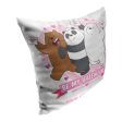 Cartoon Network We Bare Bears Be My Valentine Personalized Throw Pillow 18x18 Inches Online now