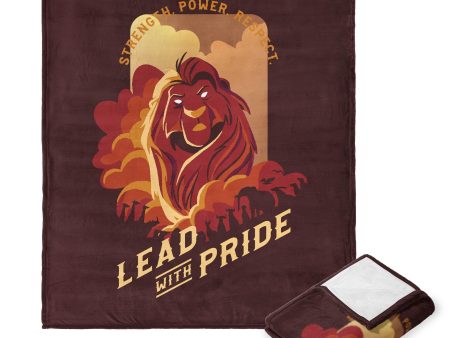 Disney Lion King Lead With Pride Silk Touch Throw Blanket 50x60 Inches Hot on Sale