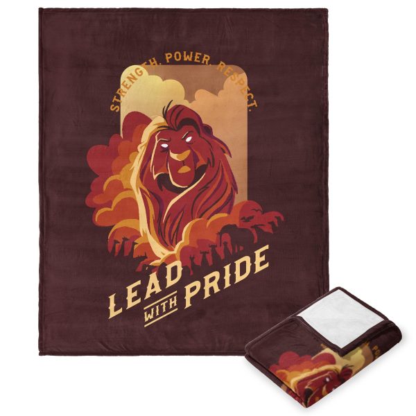 Disney Lion King Lead With Pride Silk Touch Throw Blanket 50x60 Inches Hot on Sale