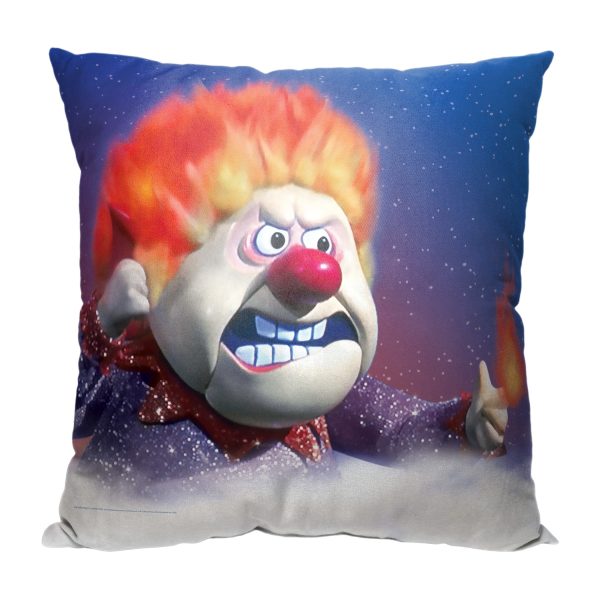 Warner Bros. Year Without A Santa Claus Flaming Hot Head Throw Pillow Fashion