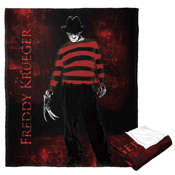 Warner Bros. Nightmare on Elm Street Freddy Krueger Silk Touch Throw Blanket 50x60 Inches on Sale