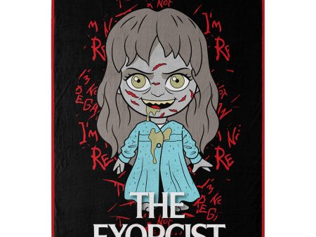 Warner Bros. The Exorcist Lovely Day Micro Raschel Throw Blanket 46x60 Inches For Sale