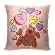 Warner Bros. Scooby-Doo Candy Hearts Throw Pillow 18x18 Inches on Sale