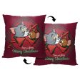 Warner Bros. Tom And Jerry Merry Tom And Jerry Throw Pillow 18x18 Inches Fashion