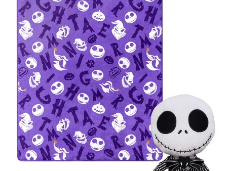 Disney Nightmare Before Christmas Nightmare Friends Character Hugger Pillow and Silk Touch Throw Blanket Set 40x50 Inches on Sale